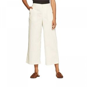 A New Day Women's High Rise Wide Leg Cropped Corduroy Pants